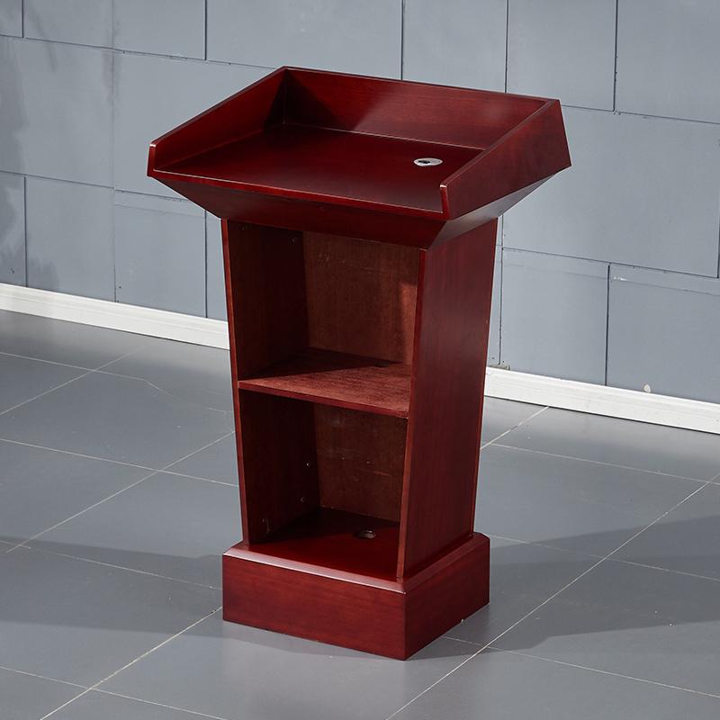 实木演讲台发言讲台桌酒店前台接待台宣誓台迎宾咨客台会场主持台