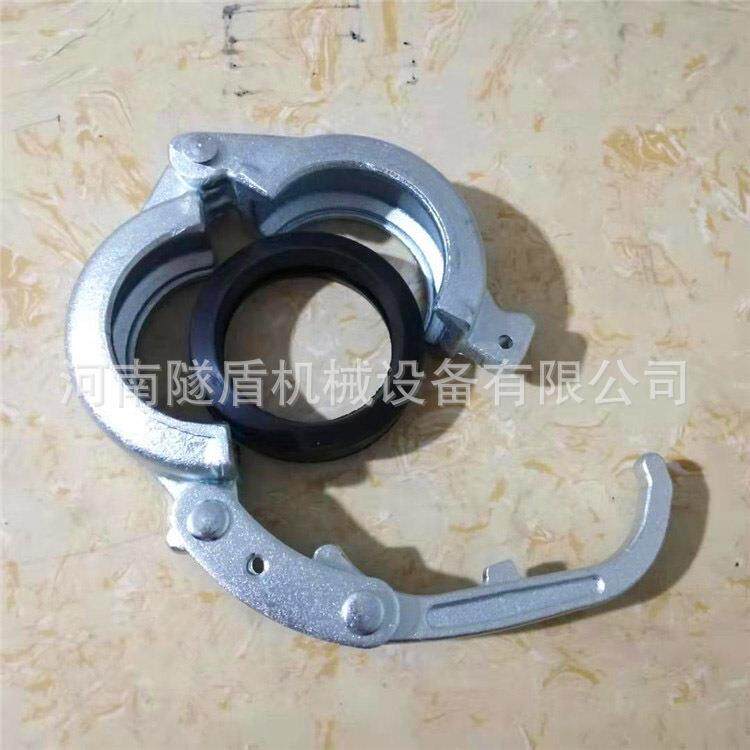 盾构机注浆管卡抱箍3寸89镀锌快速管卡湿喷机4寸DN100锻造卡箍厂