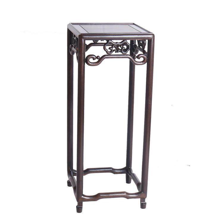 实架木缸花架非黑檀木中式长方形客厅落地花几鱼0028置物架洲盆景