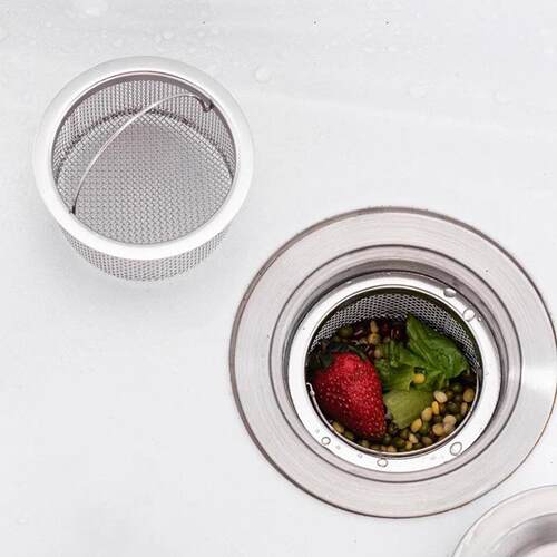 Stainless Steel Drain Filter for Home Kitchen Sink - Clog-Pr