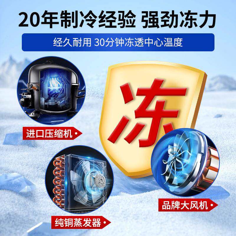 速柜商用5零下4度80度急冻插盘冰箱包子饺冻子海参速冻冷机