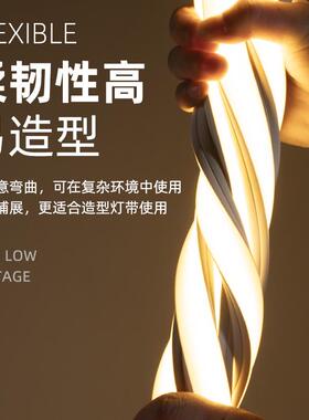 定制6*6硅胶灯带led侧发光户外工程防雨LED灯条霓虹灯带一灯一剪