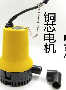 12v24v舱底泵小型排水泵抽水游艇电瓶船用抽水机直流潜水泵浇菜泵