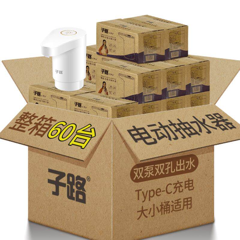 子路双泵双孔出水电动抽水器充电款压水器上水器一体式 整箱发货