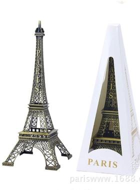 巴黎埃菲尔铁塔 金属模型 艾菲尔铁塔 创意家居摆件摄影道具38CM