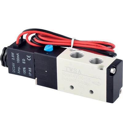 LXAI(TWSA)电磁阀4V210-08-DC24V气动换向控制阀4V220-08