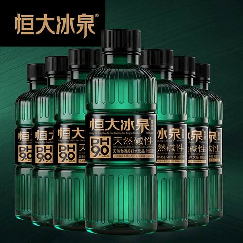 330ml整箱无汽苏打水饮用含硒无糖弱碱金银花新日期