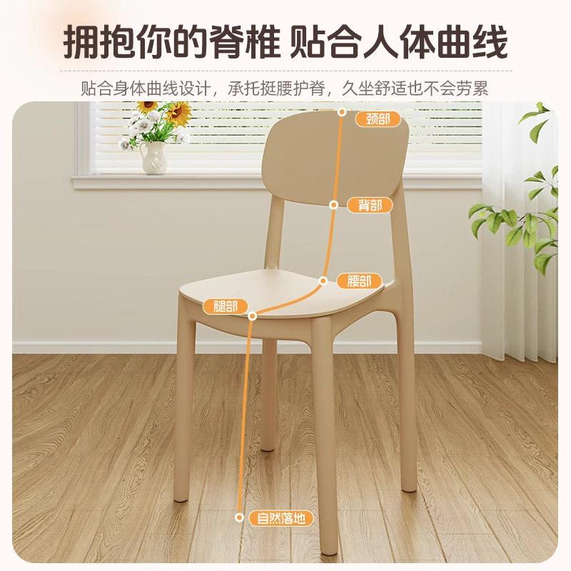 家加厚佐致(收塑餐椅餐桌休闲吃饭椅子网红凳现用简料约餐厅商用