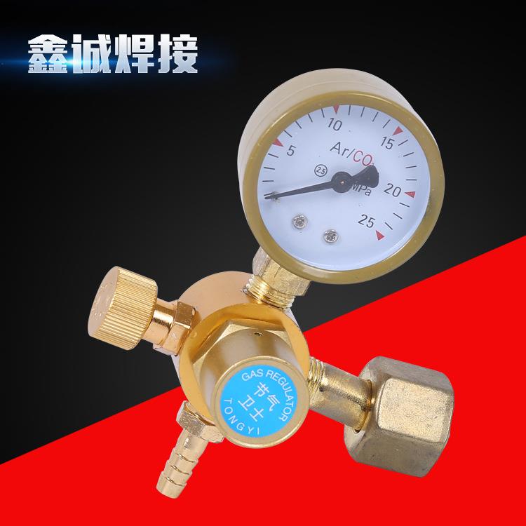 新款气保焊压力表 焊机减压器二氧化碳气体双加热膜片气压表现货