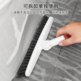 Long-handled hard bristle tile floor and grout brush, perfec