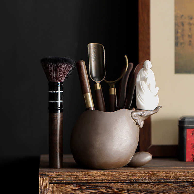 禅意小僧茶道六君子黑檀木套装茶夹茶刷零配件六件套工具茶具配件,餐饮具,茶具礼盒,淘宝优惠券,粉丝福利购,淘宝优惠卷