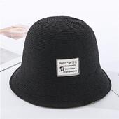 新款 百夏搭帽水桶短发发女渔夫 春秋天可拆卸带假发帽连子一体时尚