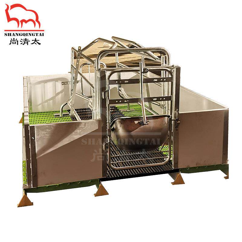 欧式圆管母猪产床 母猪分娩栏 热浸锌金属栏 畜牧机械 猪场同款