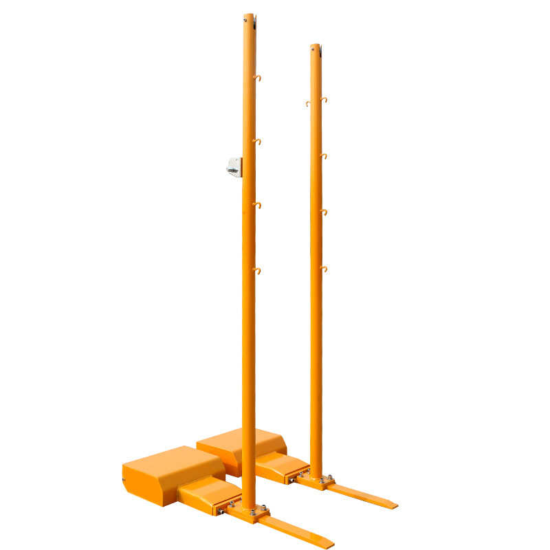 全铸铁羽毛球网架网柱便携式移动羽毛球架标准室内外羽毛球柱网架