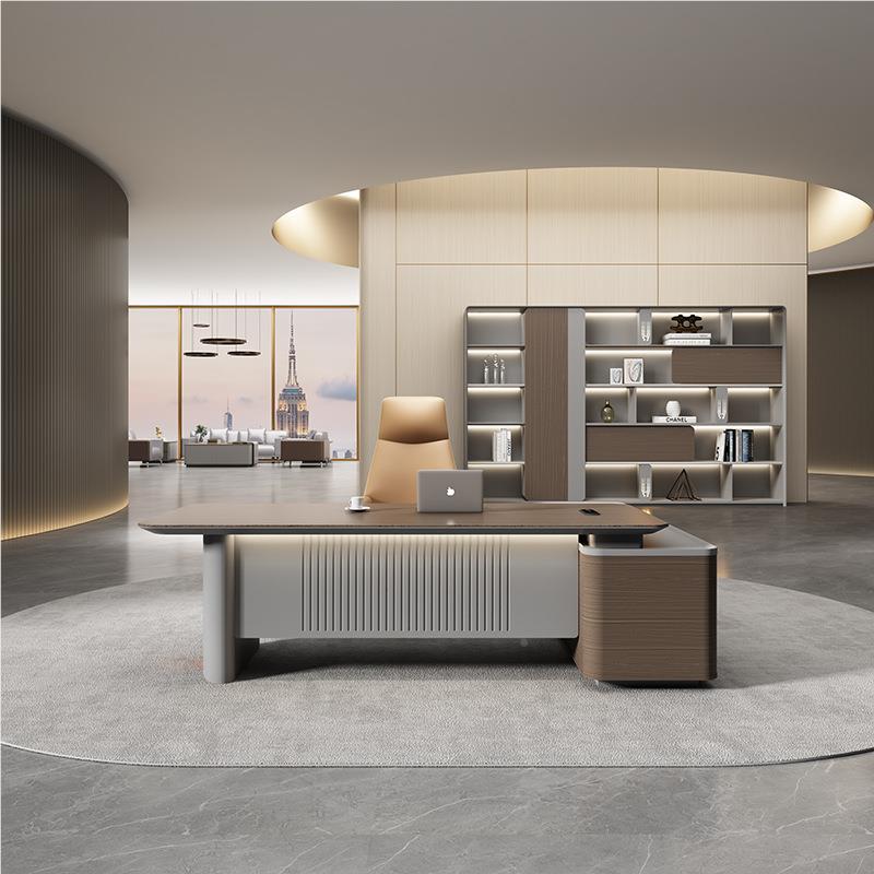 烤桌漆班台办公室家具大气老板办公桌裁主经理总桌椅办管公家具