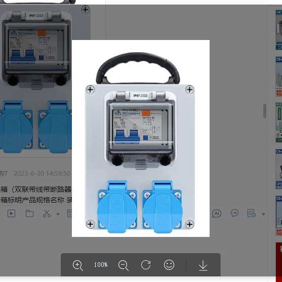箱电源插座配电成套手提防水箱箱移动工地户外工业小塑料临时220v