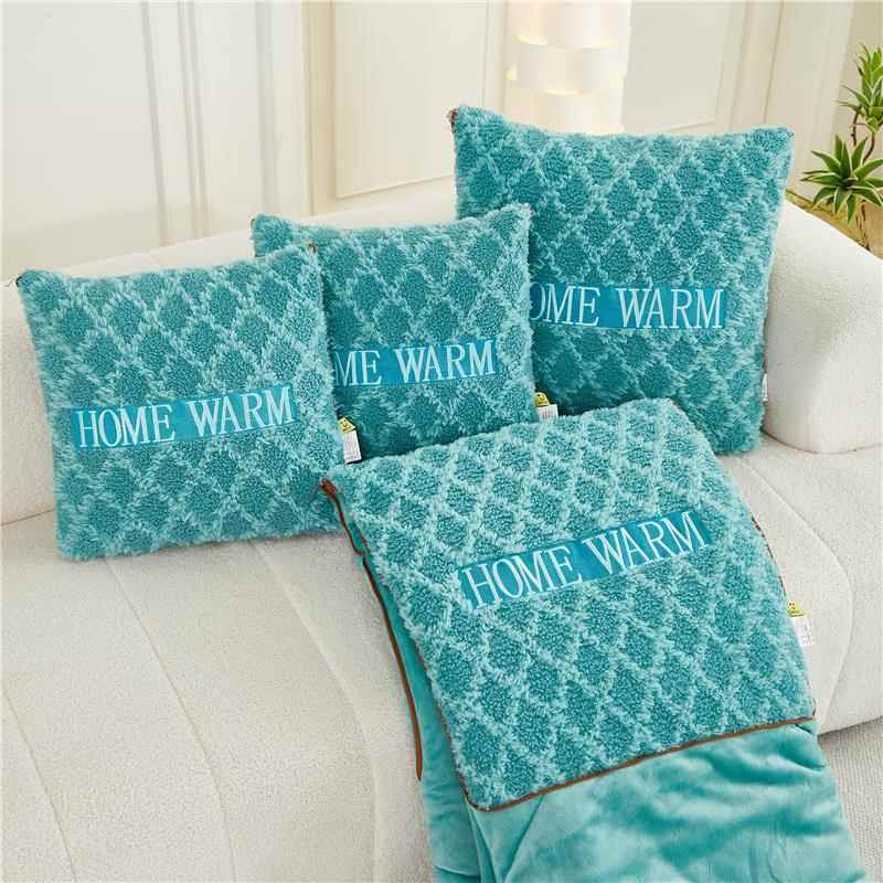 高档合抱枕被芯面加加绒牛奶绒办公室午厚睡枕双头汽车载内空调毯