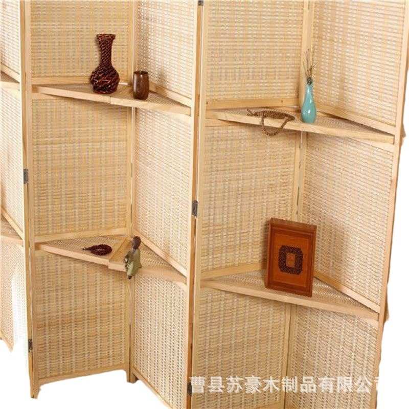 中式屏风折叠隔断简约现代客厅墙移动折屏酒店实木屏风隔断