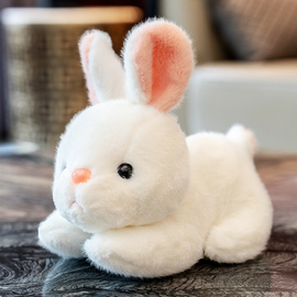 仿真小白兔毛绒玩具可爱兔子玩偶安抚布偶娃娃女孩抱着睡公仔儿童