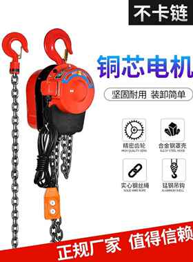 环链电动芦80v1吨吨吨5t群吊2机电动葫芦10吨12米220葫升v倒链提