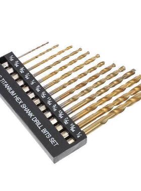 13Pc Strong Steel Twisted Drill Bits Set Lasting Cement