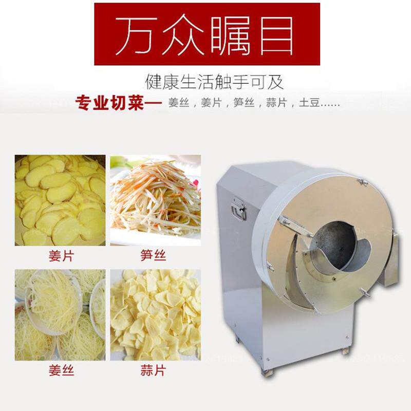 电动切姜丝姜片机 商用生姜土豆 胡萝卜大蒜笋丝切片切丝机果蔬