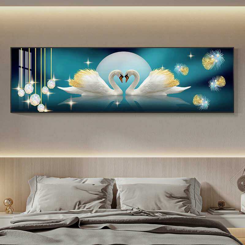 卧室装饰画现代床头挂画主卧房间墙画客厅酒店客房公寓壁画免打孔,家居饰品,现代装饰画,淘宝优惠券,粉丝福利购,淘宝优惠卷