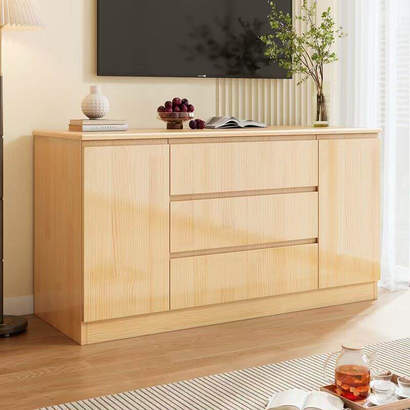 实木电视柜现代简约小户型客厅家用电视机柜高柜落地式储物柜