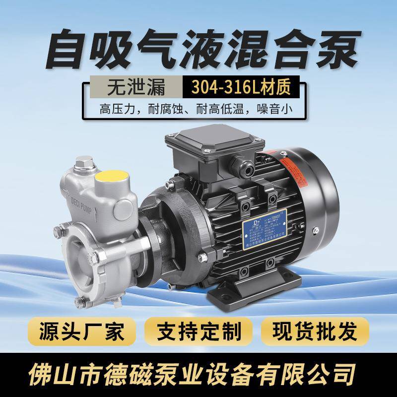 德磁供自吸气液泵不锈钢模具控温臭氧发生高低温热水热油耐腐蚀泵