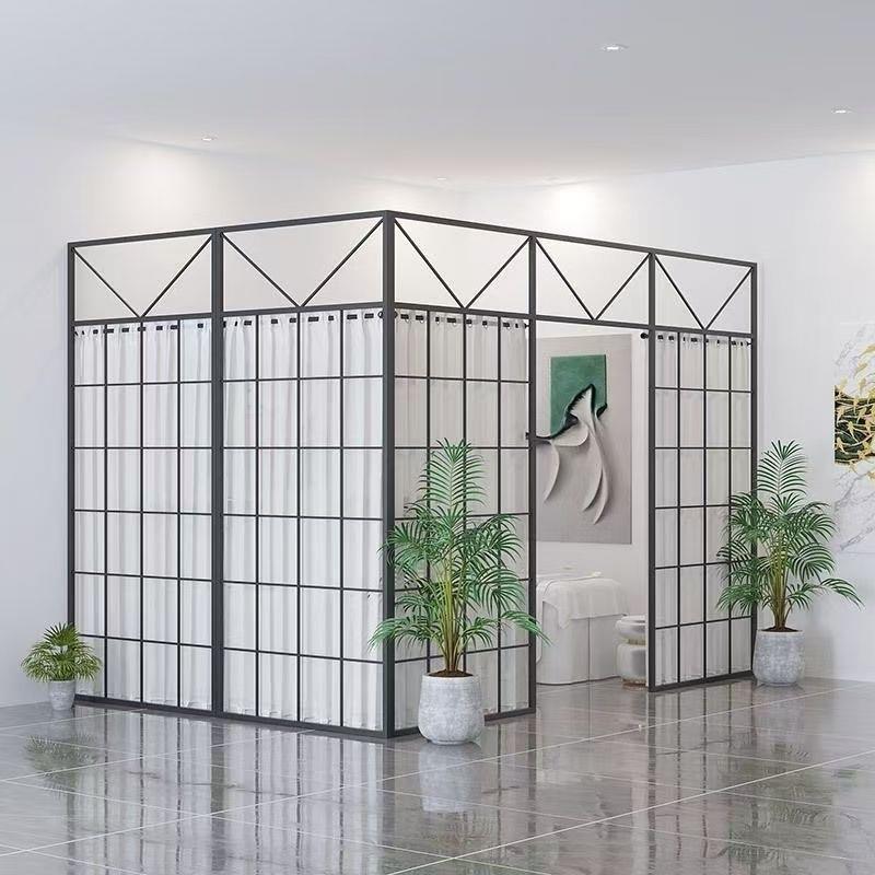 隔断墙假墙铁艺屏风客厅玄关卧室院办公室简易隔断墙分隔板外贸厂