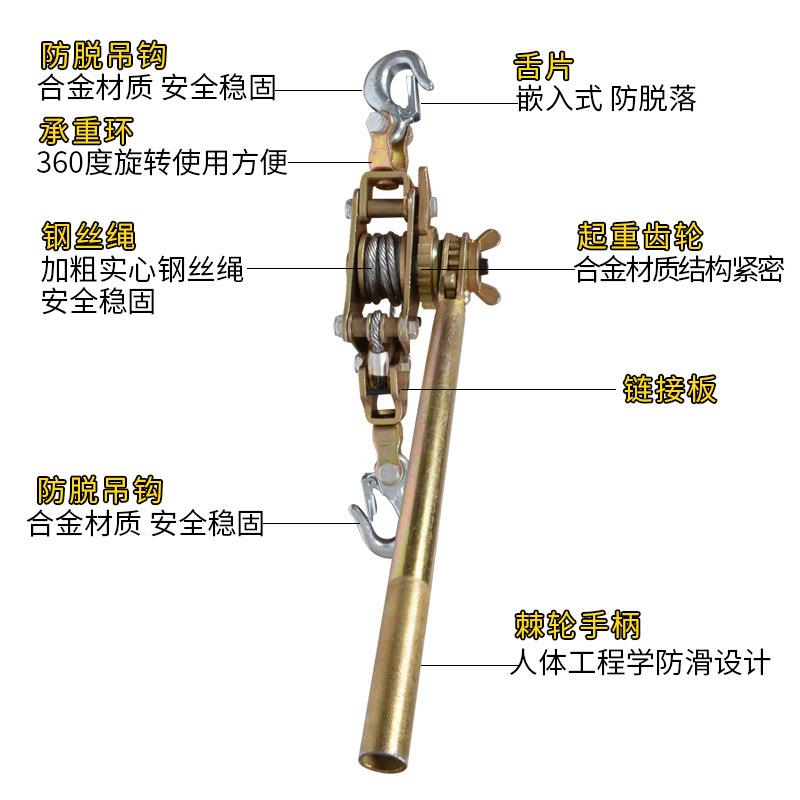 多功能紧线器日式多功能紧线器钢丝绳拉紧器手动收紧器加工
