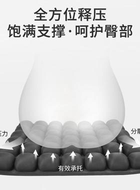 亚马逊热销便携旅行坐垫椅充坐垫BC-285黑空气减压垫办公室久气式