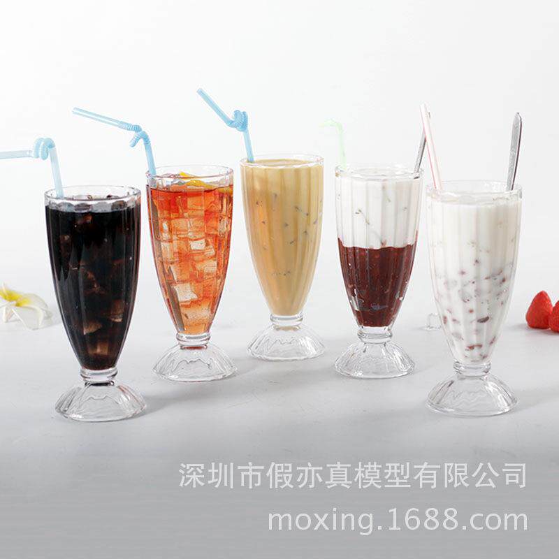 特卖仿真冰冻饮料模型柠檬红茶冰可乐珍珠奶茶红豆奶牛红豆冰模型