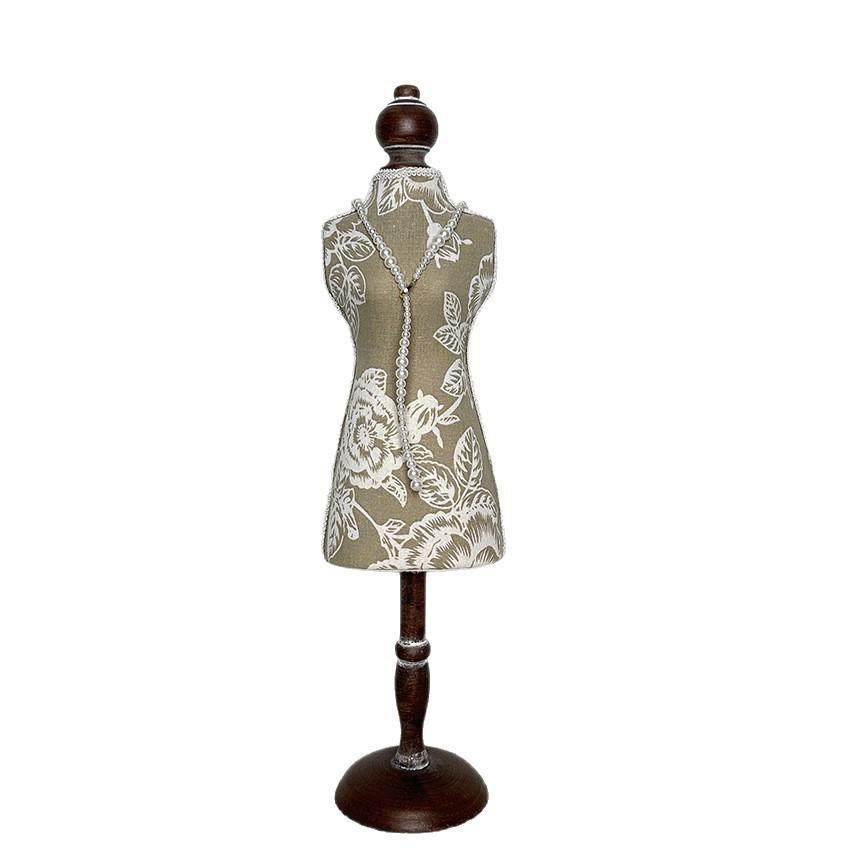 布珍珠复古人像脖子首饰展示架