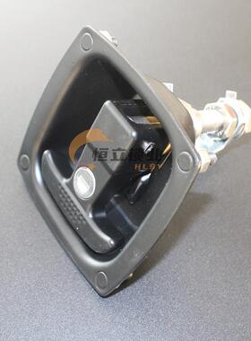 特种房推工程车舱黑色MS858-1C提转T型手柄压缩厢式面板机械门锁