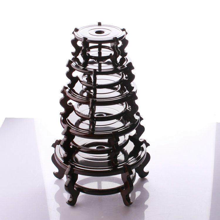 包邮仿古圆形鱼缸花瓶底座 塑料底座花架 花盆工艺品花瓶花托摆件