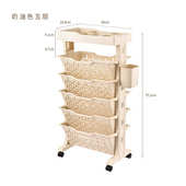 架夹缝整理架文具物收纳架置可书架多层落地双面家用塑料架架移动