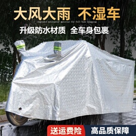 电动三轮车遮雨车罩套防水雨披，盖布全罩代步车，摩托车衣防晒防雨罩