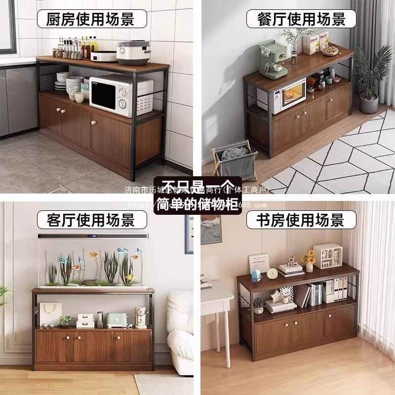打印机置架办公室靠多墙体收纳柜子一资料整RGL理储物物柜落地层
