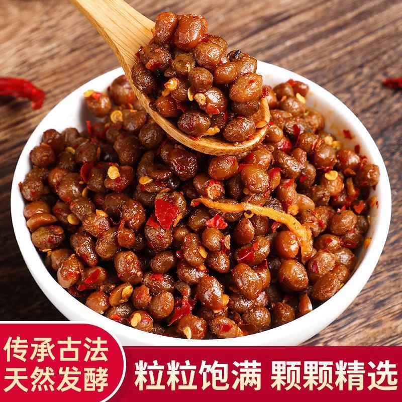 。。风味豆豉500g湖南新化冷江特产香辣腊八豆调味料下饭菜拌面