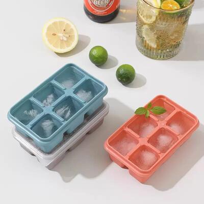 Silicone Ice Cube Tray, Large Capacity Ice Box for Home Use