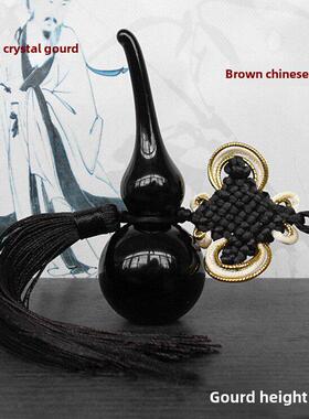 黑水晶葫芦铜五帝钱摆件挂件家居店铺饰品门口窗台卫生间挂北方坎
