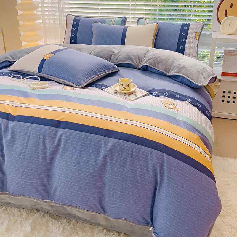 高档南通床上a被b面被套四件套珊加瑚单面毛毛绒冬一面纯棉绒罩牛,床上用品,床品套件/四件套/多件套,淘宝优惠券,粉丝福利购,淘宝优惠卷