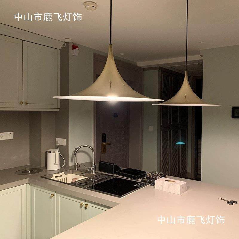 中古简约代叭611灯法喇式现奶油风吊轻奢餐厅酒店民宿餐桌吧台岛