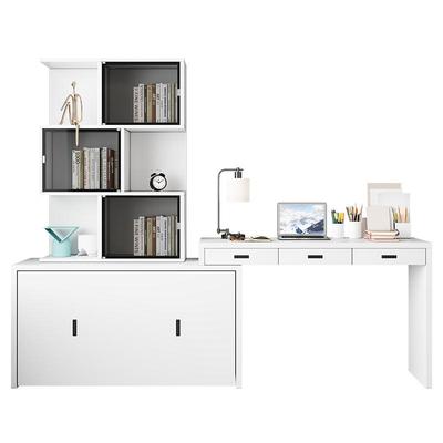 简约现代多功能折叠隐形床午休床柜床书桌组合转角书柜一体办公桌