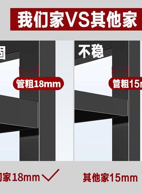 可伸HZZ-001缩厨房置桌物架微波炉烤箱架台子家收纳双层用面面电
