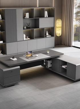 现简约11537办老板公桌事总裁桌董长办公室桌椅代文件柜全套办公