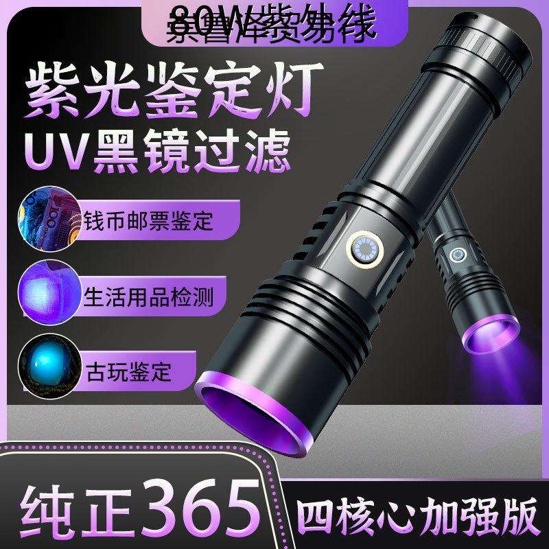 紫光灯鉴定紫外线手电筒365紫光防伪验钞荧光检测伍德氏灯