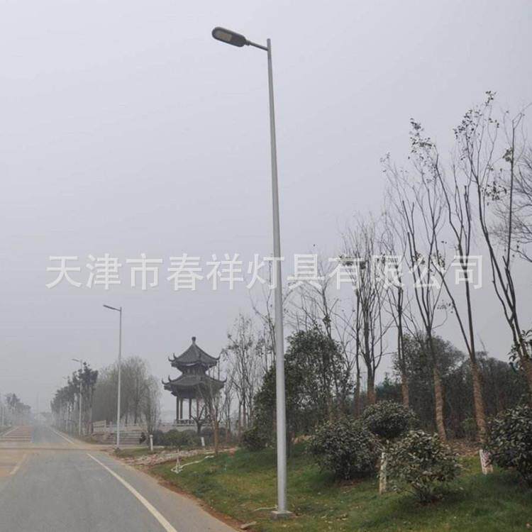 路灯杆6米单臂杆单弯路灯杆天津厂家道路照明LED灯杆钠灯金属杆