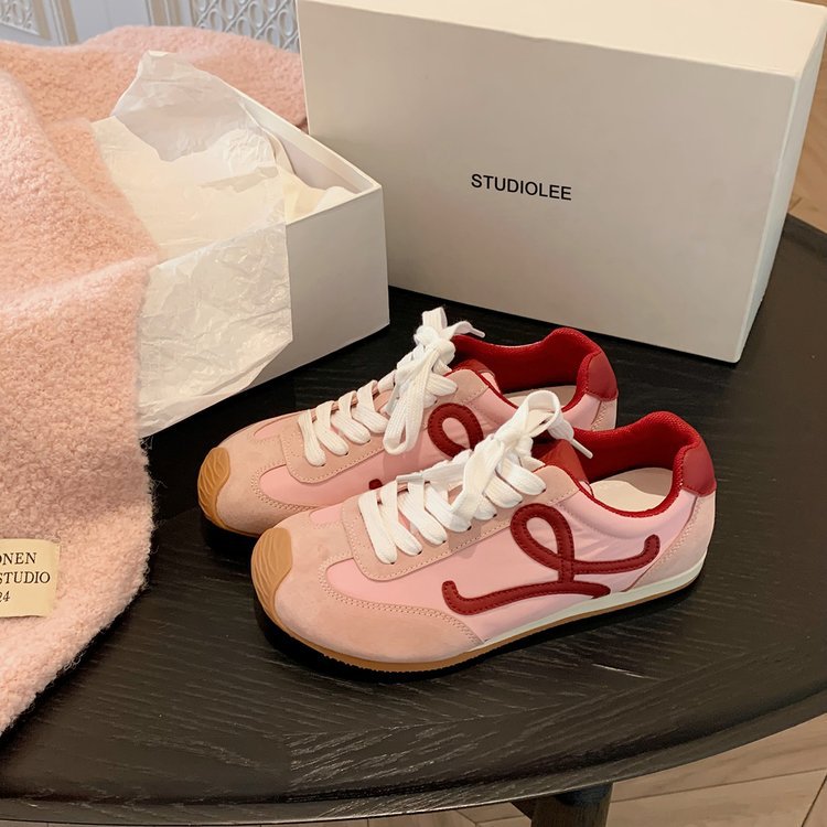 黑色条纹休闲板鞋女鞋潮训老爹鞋